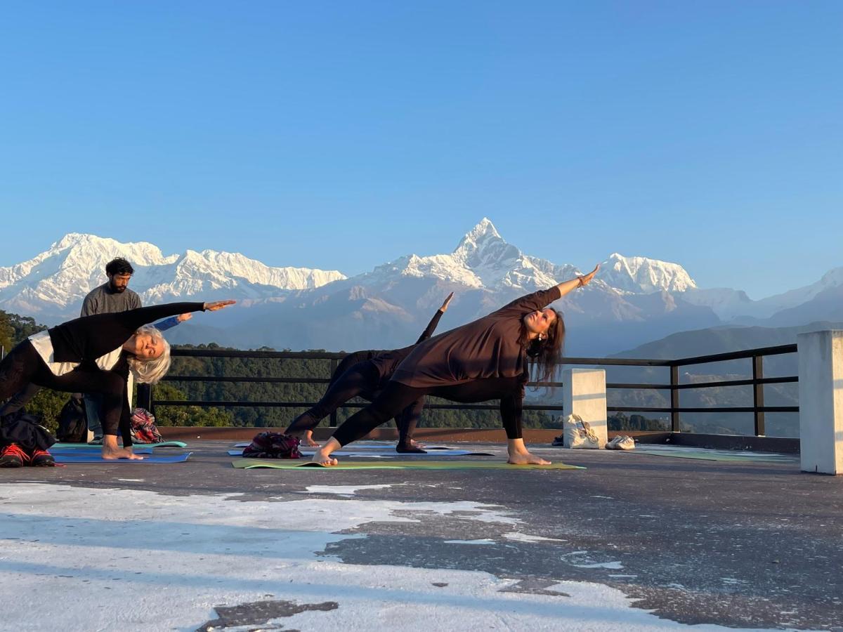 Green Hills Yoga Retreat Pokhara Bagian luar foto
